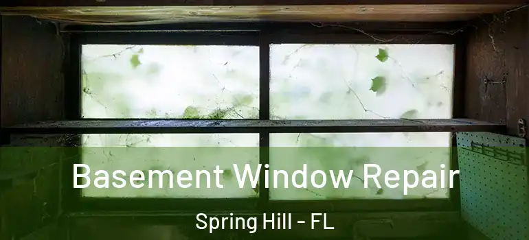 Basement Window Repair Spring Hill - FL