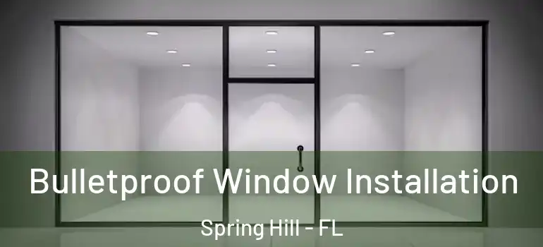 Bulletproof Window Installation Spring Hill - FL