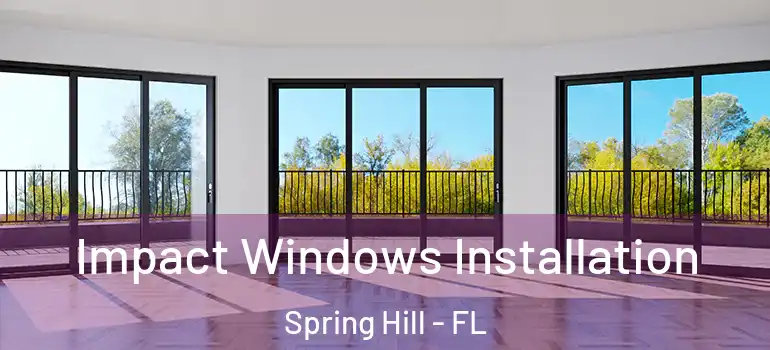 Impact Windows Installation Spring Hill - FL