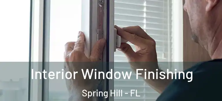 Interior Window Finishing Spring Hill - FL