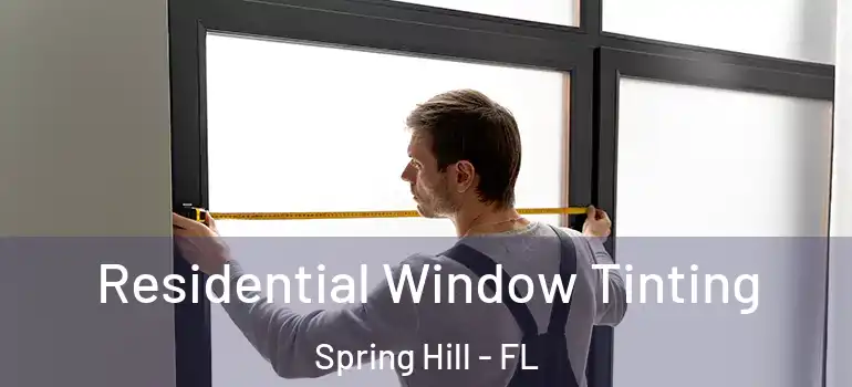 Residential Window Tinting Spring Hill - FL