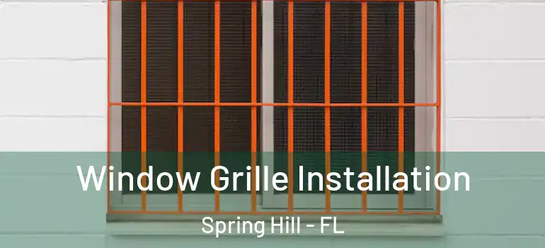 Window Grille Installation Spring Hill - FL